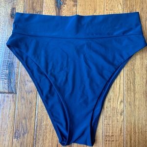 Aerie high cut cheeky swim bottoms for woman